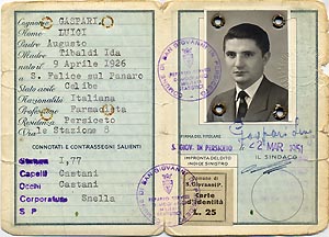 1951 Carta di Identità...