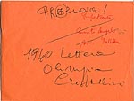  Busta contenente la lettera originale  con autografo di Luigi 