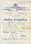 Pagella anno scolastico 1938 - '39 