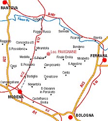 Area geografica di Pavignane (MO) 