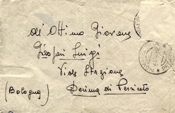 1942 Novafeltria (PS) lettera di Carlo Giannini a...