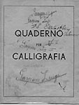 1939 Quaderno per calligrafia classe I sez. E